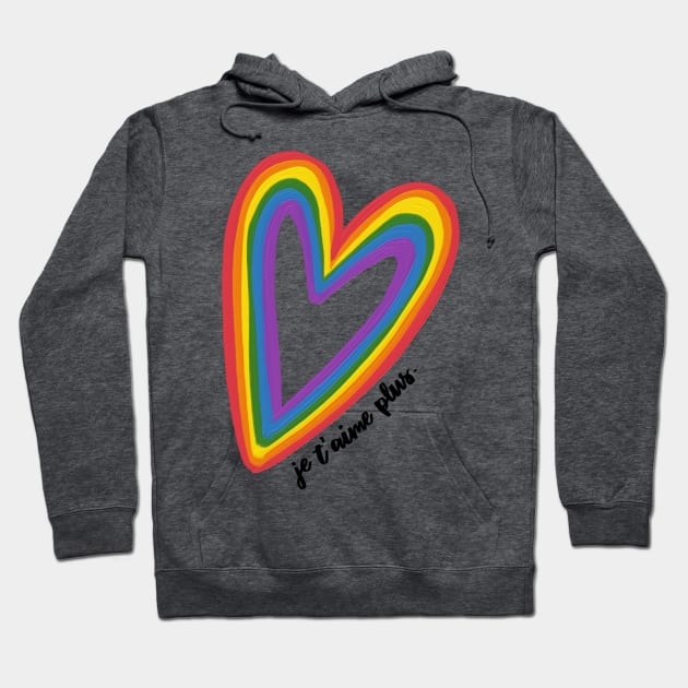 I love you more. Hoodie by spaghettis